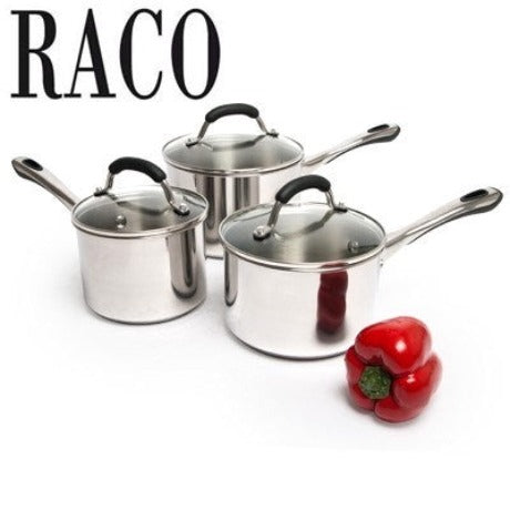 RACO Contemporary 3 Piece Cookware Set Stainless Steel