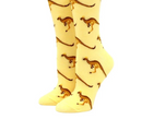 Kangaroo Sole Mates Socks - Yellow