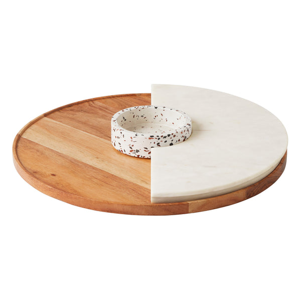 Maxwell & Williams Livvi Terrazzo Marble 3pc Entertaining Set