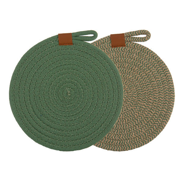 Ladelle Nash Green Trivets Set of 2 - 22cm