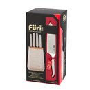 Furi Stone Knife Block Set Sepia Terrazzo - 5 Piece