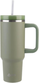Oasis Stainless Steel Double Wall Insulated "Commuter" Travel Tumbler 1.2L - Olive Green