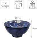 Tokyo Design Studio Tokyo Blue Sakura Maizuru Bowl 4pc Giftset - Gift Boxed - Made In Japan