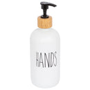 Glass Soap Dispenser - Hands - White