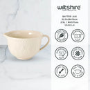 Wiltshire Batter Jug 22.5 x 28 x 15cm Vanilla - 2.5L