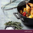Anolon Endurance+ Nonstick Induction French Skillet 26cm and Covered Casserole 26cm/5.2L