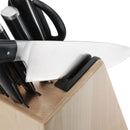 KitchenAid Gourmet 11pc Birch Wood Knife Block Set With Built-In Sharpener