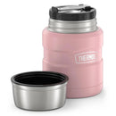 Thermos 470ml Stainless King Vacuum Food Flask/Jar with Spoon - Rose Pink