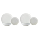 2x Maxwell & Williams White Basics Diamonds Dinner Set 12pc Gift Boxed