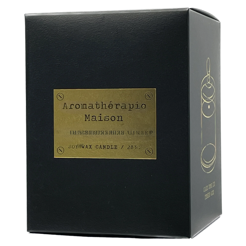 Le Desire Aromatherapie Maison Candle With Glass Dome Lid & Timber Wick - Pomegranate Cassis - 283gr