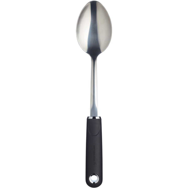 Mastercraft Soft Grip Solid Cooking Spoon - Stainless Steel