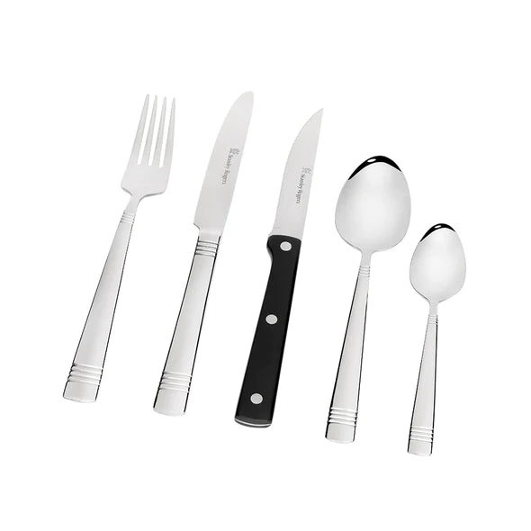 Stanley Rogers Oxford Cutlery Set With Steak Knives - 50pc