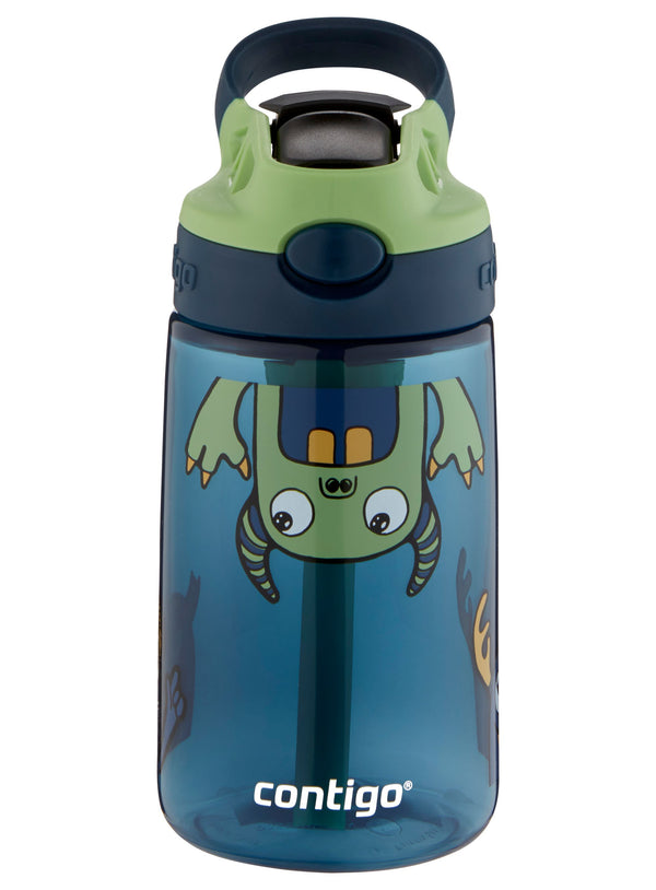 Contigo Kids Aubrey Autospout Drink Bottle - 414ml - Monsters - Blueberry Green Apple