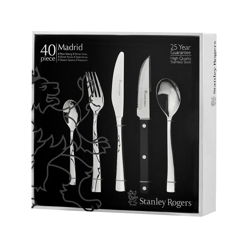 Stanley Rogers Madrid Cutlery Set - 40pc