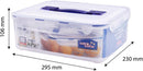 Lock & Lock Classic Rectangular Tall Container With Air Tray & Handle - 4.8L