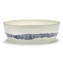 Ottolenghi Salad Bowl - White With Blue Stripes - FEAST (1)