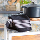 Nicola Spring Turkish Cotton Tea Towel 60 x 40cm - Black