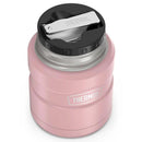 Thermos 470ml Stainless King Vacuum Food Flask/Jar with Spoon - Rose Pink