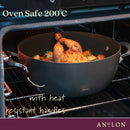 Anolon Endurance+ Nonstick Induction French Skillet 26cm and Covered Casserole 26cm/5.2L