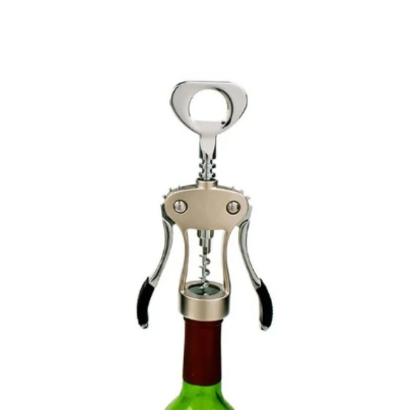 Bartender Heavy Duty Wing Corkscrew With Black Trim