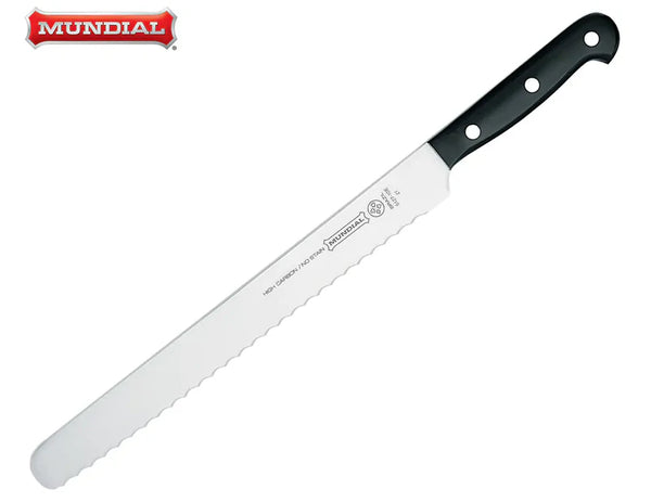 Mundial Serrated Slicing Knife 26cm 5127.E10 - Black Handle