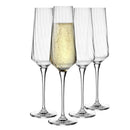 Krosno Avant-Garde Lumi Flute Glasses 200ml Set of 6 (Made in Poland)