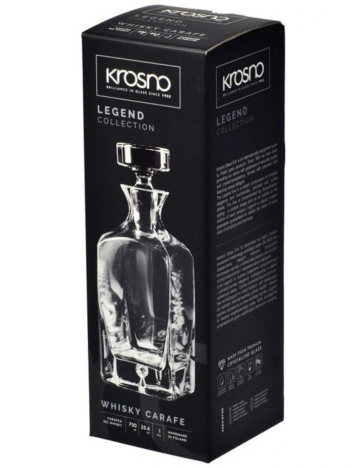 Krosno Legend Whisky Carafe 750ml (Made in Poland)