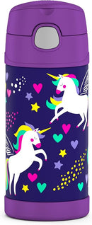 Thermos 355ml Funtainer Drink Bottle - Purp Unicorn