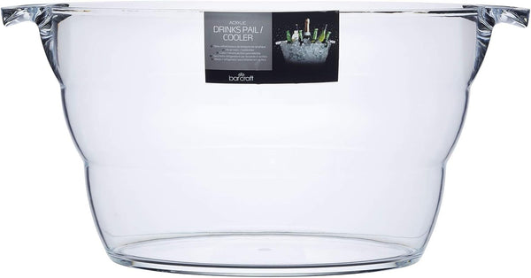 Barcraft Large Oval Drinks Pail / Cooler Acrylic