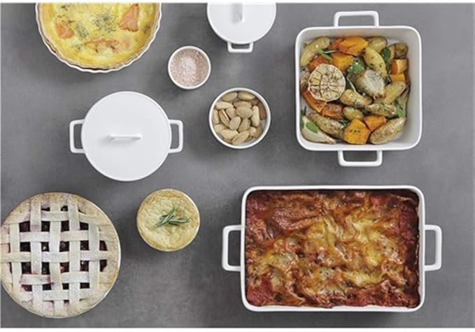 Maxwell & Williams Epicurious Fluted Pie Dish White Gift Boxed - 25x5cm