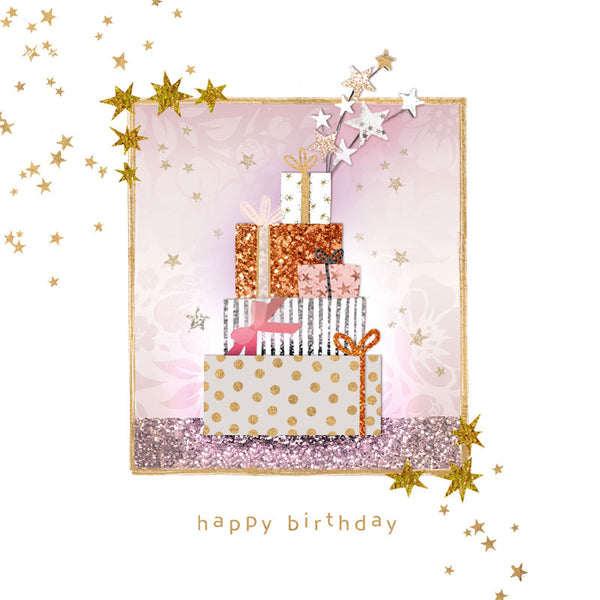 Happy Birthday - Presents - Notecard - 10x10cm