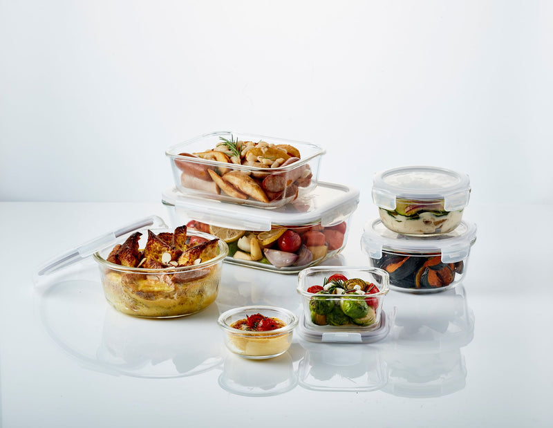 Lock & Lock Euro Glass Borosilicate Heat Resistant Glass Rectangular Container - 2L