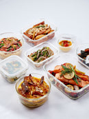 Lock & Lock Euro Glass Borosilicate Heat Resistant Glass Rectangular Container - 630ml