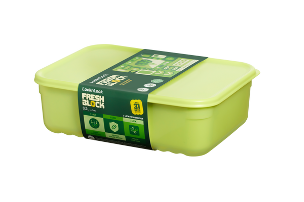Lock & Lock Fresh Block 2pc Set - 3.5L Container & Tray