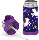 Thermos 355ml Funtainer Drink Bottle - Purp Unicorn