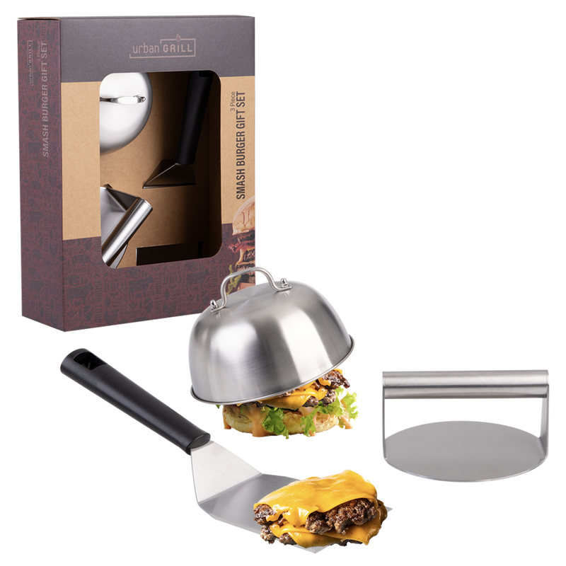 Urban Grill Smash Burger Gift Set - 3 Piece