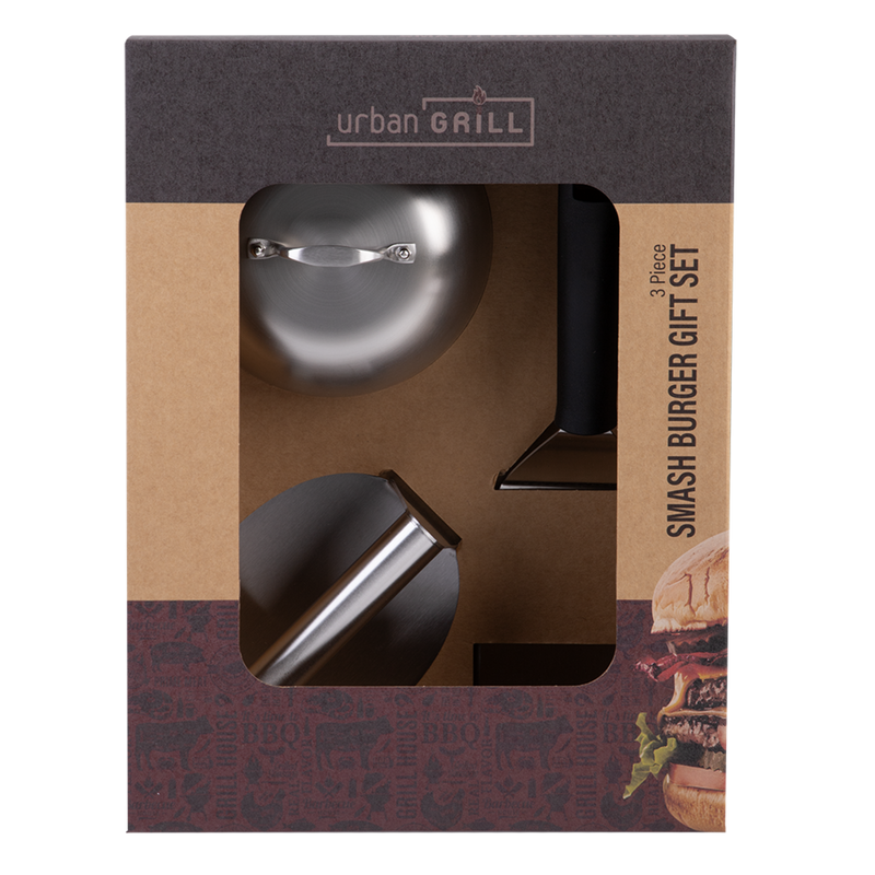 Urban Grill Smash Burger Gift Set - 3 Piece