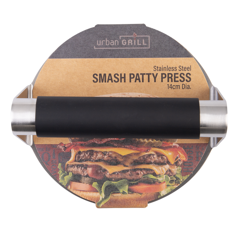 Urban Grill Stainless Steel Smash Patty Press - 14cm