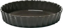 Emile Henry Deep Ceramic Pastry Tart Dish 24cm - Charcoal