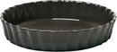 Emile Henry Deep Ceramic Pastry Tart Dish 29cm - Charcoal