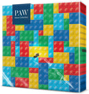 Paw Napkins - Pack of 20 - Colourful Bricks - 33x33cm