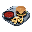 Madesmart® Dipware® Dinner Plate With Bowl - 24x24cm - Midnight Blue