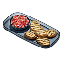 Madesmart® Dipware® Appetiser Tray With Bowl - 36x18cm - Midnight Blue