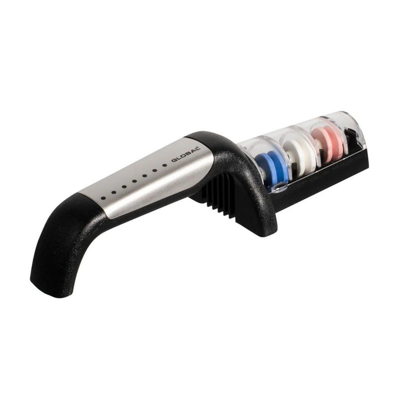 Global 3 Stage Water Sharpener - Stainless Steel