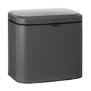 Ladelle Essentials 4 Litre Charcoal Bin