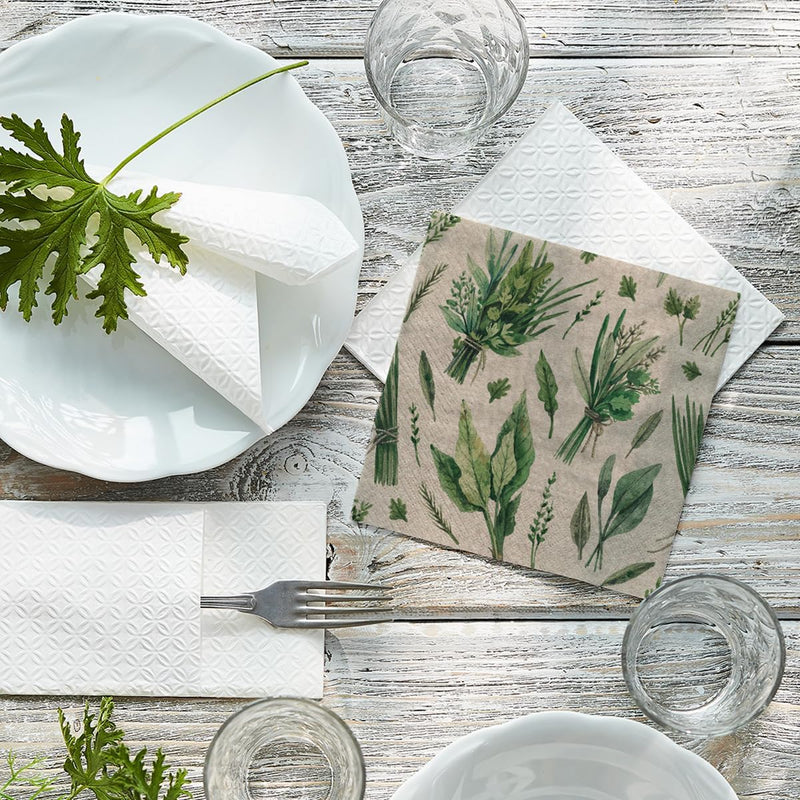 Paw Napkins - Pack of 20 - We Care Herbal Picking - 33x33cm