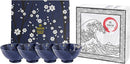 Tokyo Design Studio Tokyo Blue Sakura Maizuru Bowl 4pc Giftset - Gift Boxed - Made In Japan
