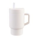 Melii Luxe Silicone Tumbler With Straw 290ml - Ivory - 290ml