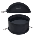 Sachi Pupbowl Portable Folding Dog Bowl - Black