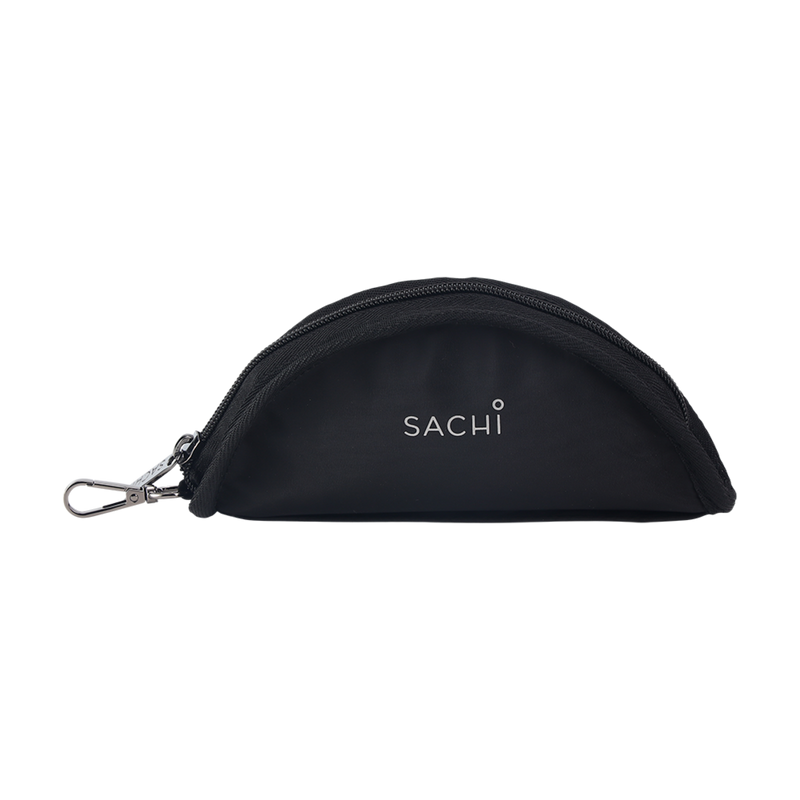 Sachi Pupbowl Portable Folding Dog Bowl - Black
